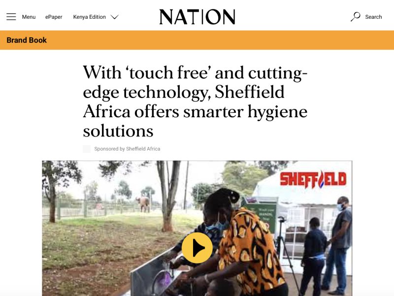 With ‘touch free’ and cutting-edge technology, Sheffield Africa offers smarter hygiene solutions